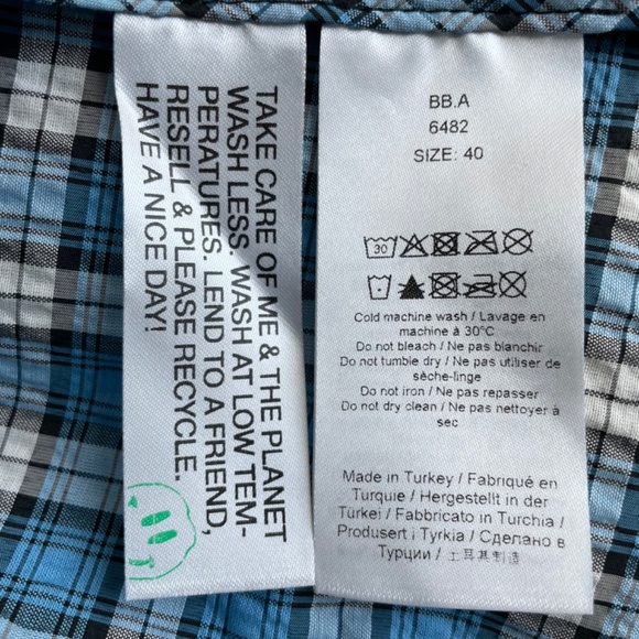 Ganni seersucker checked midi dress - Picture 5 of 5